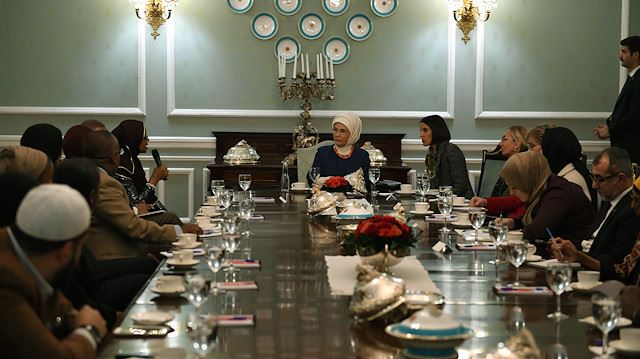 Turkish First Lady meets MPs, Somali diaspora in London