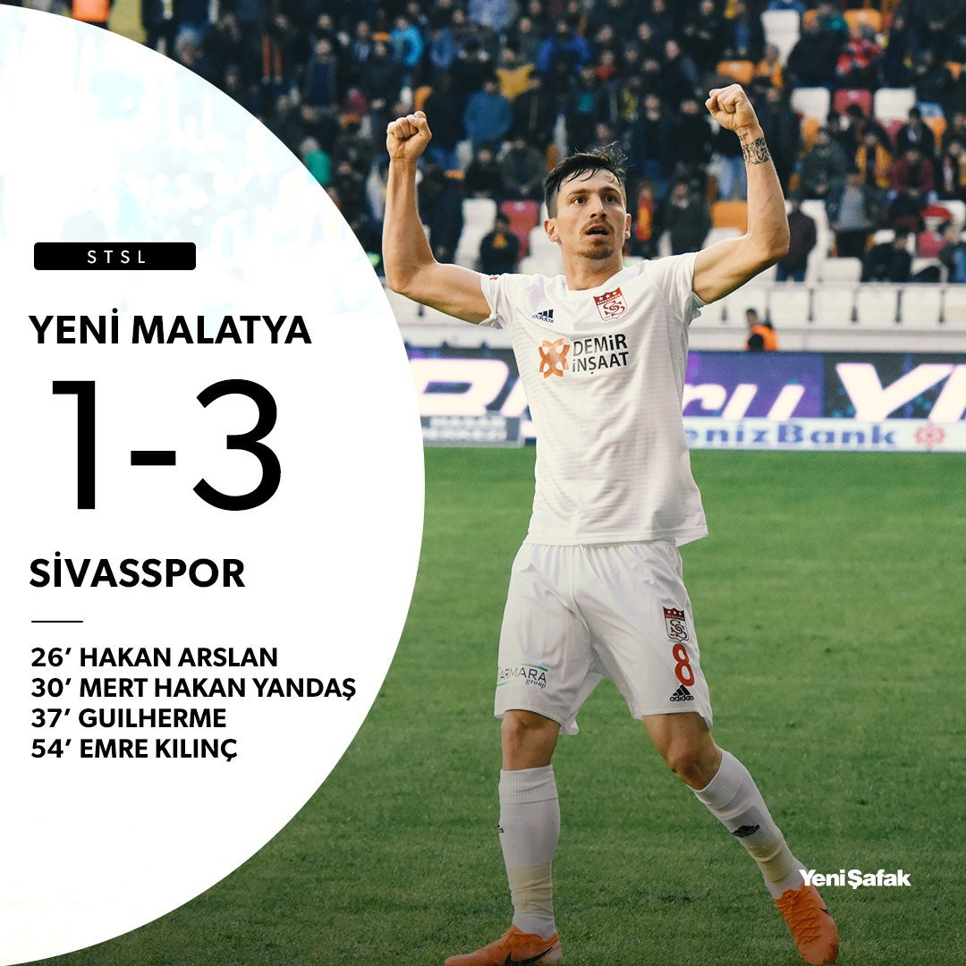 Yeni Malatyaspor-Sivasspor: 1-3