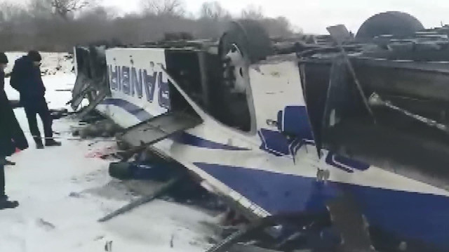 Rusya’da yolcu otobüsü köprüden uçtu: 10 ölü, 5 yaralı