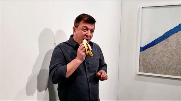 Man who ate $120,000 banana at art show says 'I'm not sorry'