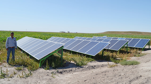 Bursa haberleri: Tarlasına güneş enerjisi sistemi kurdu sıfır maliyetle çiftçilik yapacak