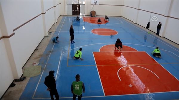 Turkish aid agency holds goalball matches for Syrians