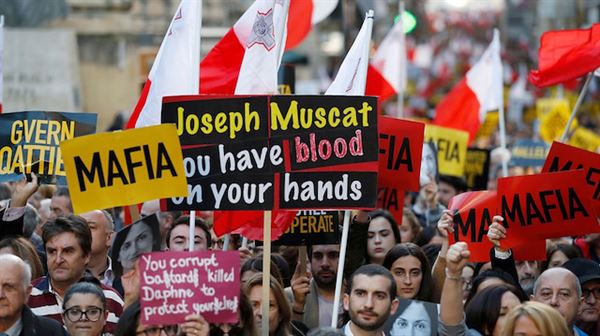 Protesters in Malta call on PM to immediately step down